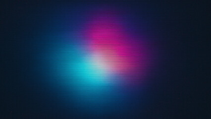 Obraz premium Glitch Bloom Gradient Background with VHS Static and Neon Burst