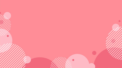 シンプルでかわいいバブルドットのフレーム型背景