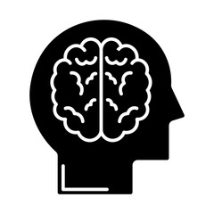 Mind glyph icon

