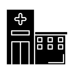 Hospital glyph icon

