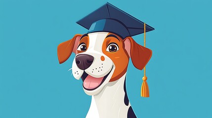 卒業犬の笑顔