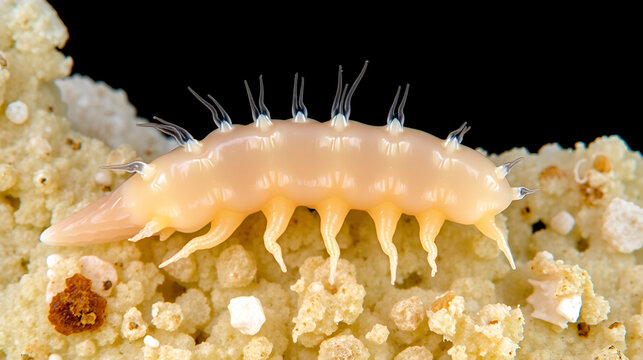 Opalina ranarum - permanent slide plate under high magnification