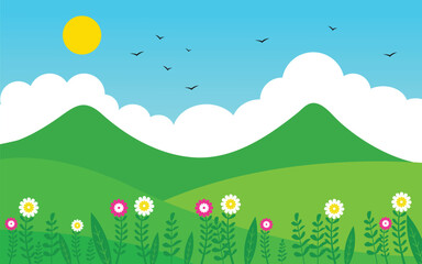 Obraz premium Nature Simple Design Background For Children