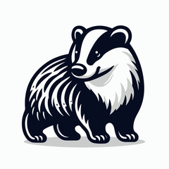 Fototapeta premium badger vector illustration