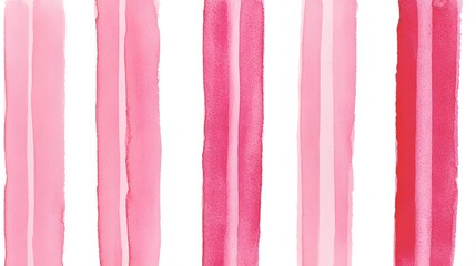 Naklejka premium Abstract Pink Watercolor Stripes Background Texture