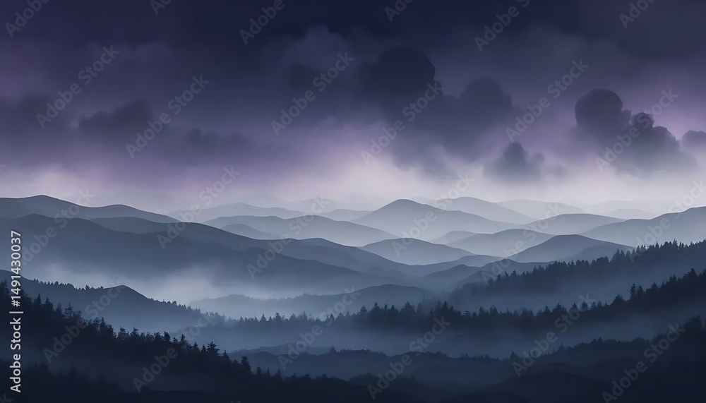 Poster a captivating and subtle gradient of deep blues and vibrant purples creates a modern backdrop.
