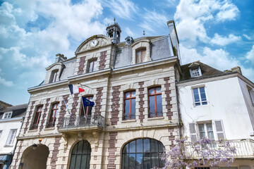 Le Palais in Belle-Ile, Brittany, the city hall in the village
