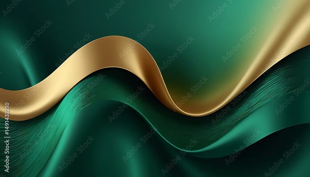 Poster abstract waves flow with seamless gradients and soft, ethereal lighting creating mood and beauty.