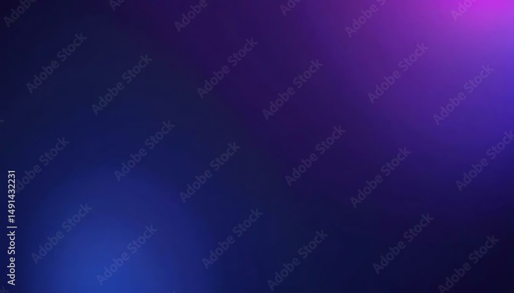 Poster abstract gradient background with shades of deep blue and vibrant purple tones creating soft light.