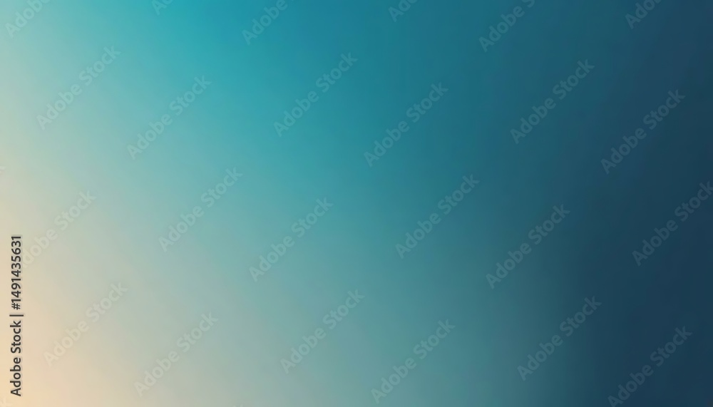 Poster an ombre abstract background with a gradient of deep blue fading into a vibrant teal color.