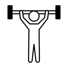 Gym glyph icon

