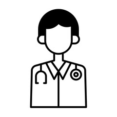 Doctor glyph icon

