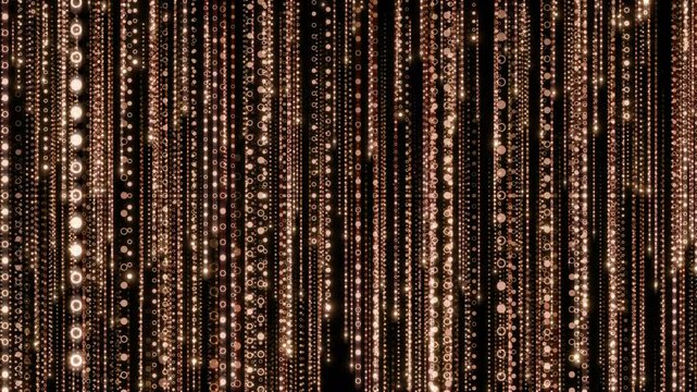Matrix Code Digital Rain of Falling dot