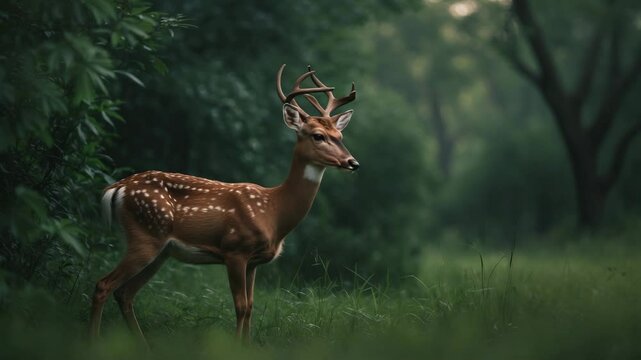 Dama dama, commonly known as the fallow deer, is a ruminant mammal.