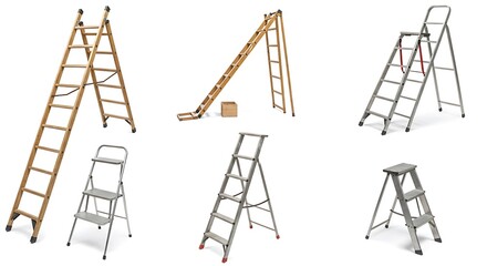 Folding ladders variety product display