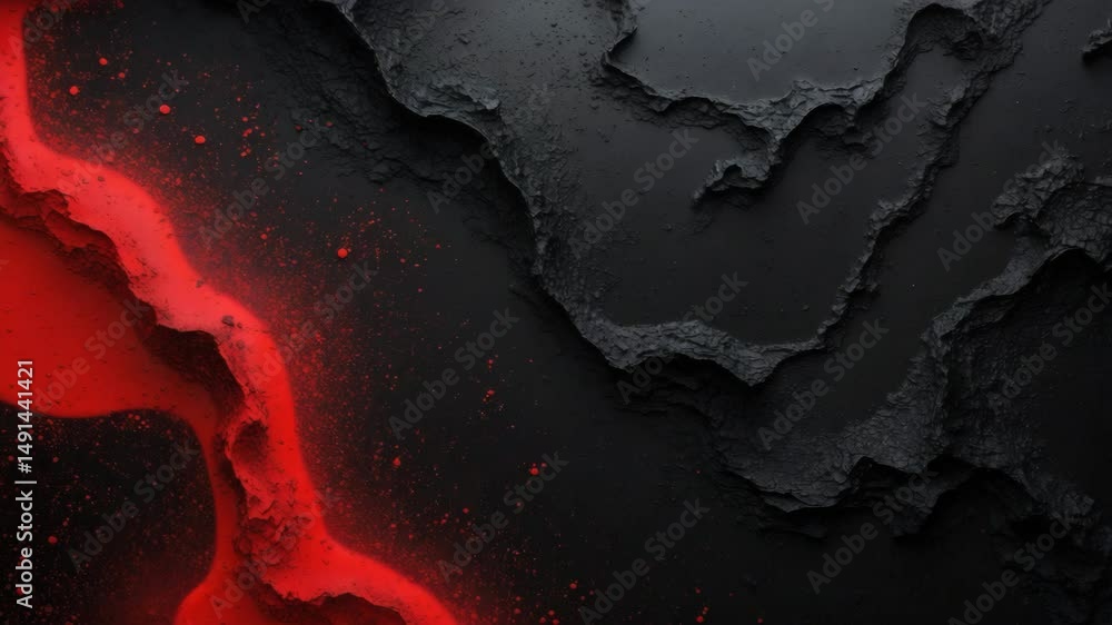 Aufkleber abstract background featuring a red and black color gradient with grainy texture and noise effect