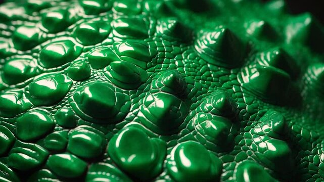 Crocodile skin in green texture over a backdrop.