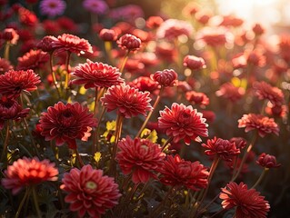 Sunny Floral Landscape: A Summer Garden Retreat