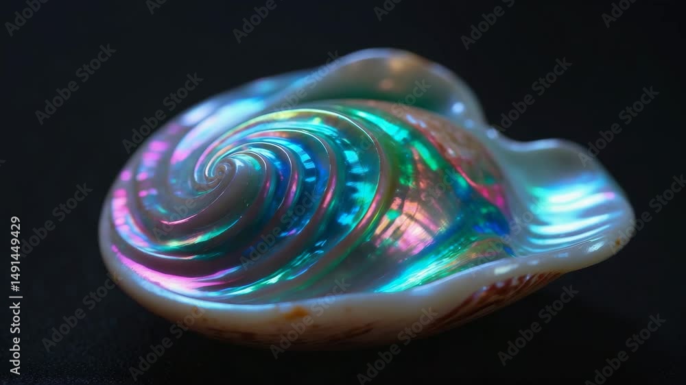 Poster paua shell set on a surface.
