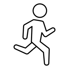 Jogger line icon
