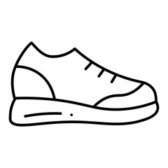 Trail Shoes line icon