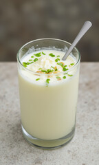 Elegant & Unusual Chilled White Asparagus & Apple Milk Soup (Mild & Delicate)