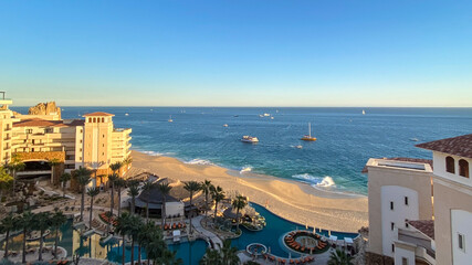 Whale Watching Boats Along the Shore Cabo San Lucas