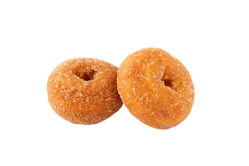 透明背景（png）に2個のミニドーナツ