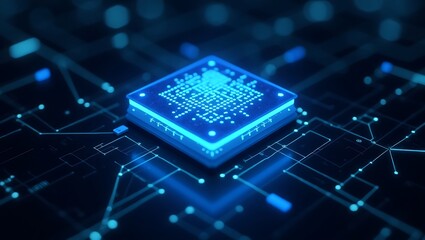 High quality Professional Futuristic microchip technology digital innovation stock