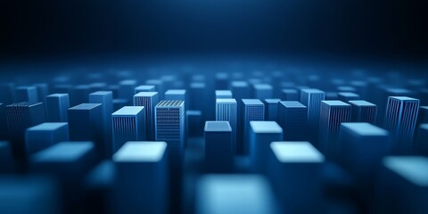Obraz premium Abstract Cityscape at Night