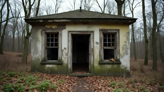 Abandoned structure surrounded