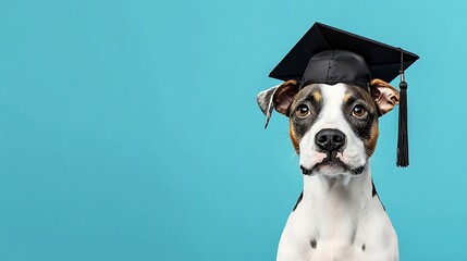 卒業犬の知的な瞳