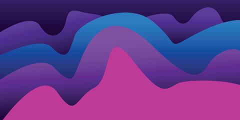 Abstract Vibrant Purple Blue Wave Texture Effect