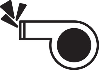 outline sport whistle icon
