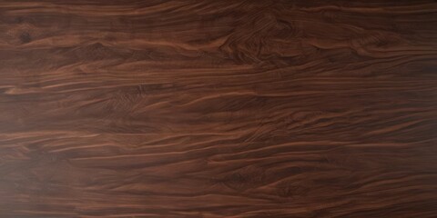 Obraz premium Smooth, polished dark walnut wood surface reflecting light subtly , smooth, wooden