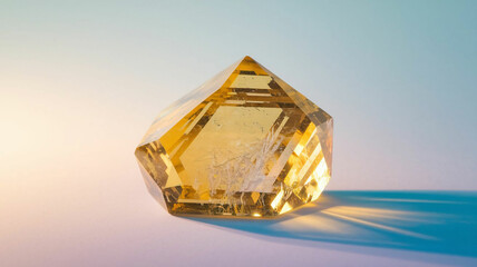 Close-Up of a Yellow Crystal