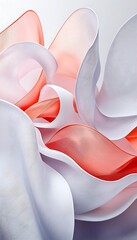 Abstract organic forms in soft light