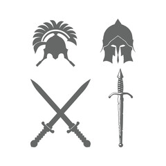 Modern set of medieval elements