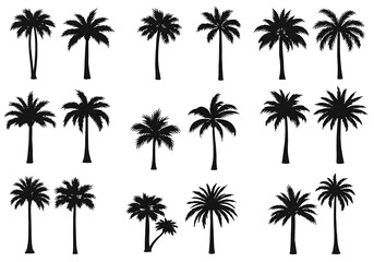 Palm Silhouette Symphony AI Generated