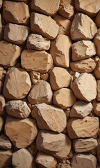 Warm beige rock wall, abstract texture  Natural earthy tones , macro, rock, vintage