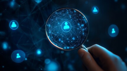 Digital Persona Search: Magnifying Glass Reveals Network Connections and User Data