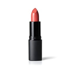 Fototapeta premium Subtle rose lipstick in modern packaging, clean front view.