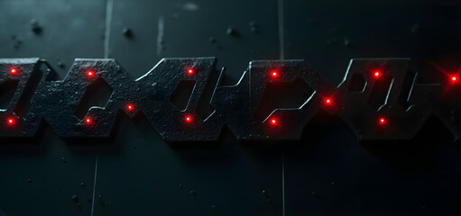 Power circuit texture with zigzag lines and square nodes, industrial tech background.