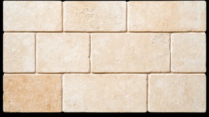 Building materials beige brick wall construction site texture image neutral background horizontal viewpoint