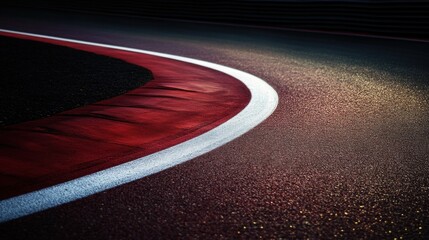 Racing track curve asphalt road surface motorsport circuit speedway background texture