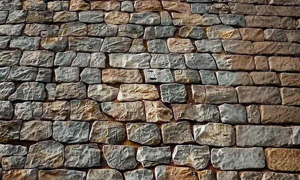 Weathered Old Cobblestone Pavement with Timeless Charm