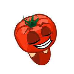tomato vegetable cartoon illustration