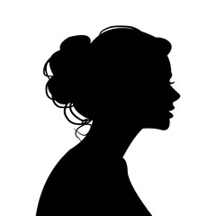 Vector silhouette of a woman