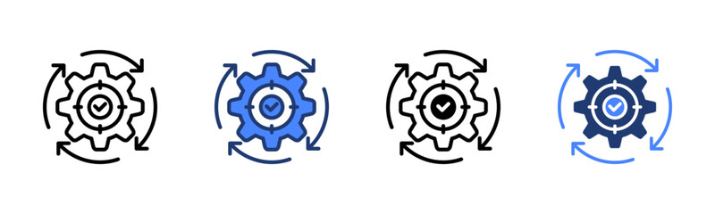 Effectiveness icon sheet multiple style collection