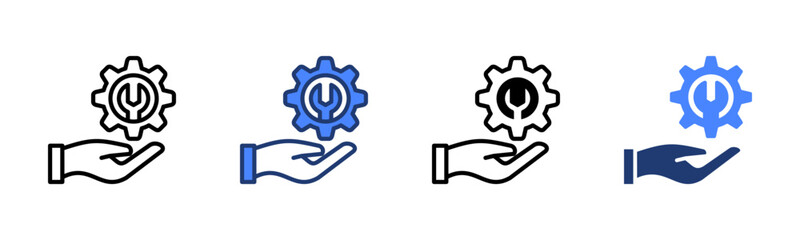 Service icon sheet multiple style collection